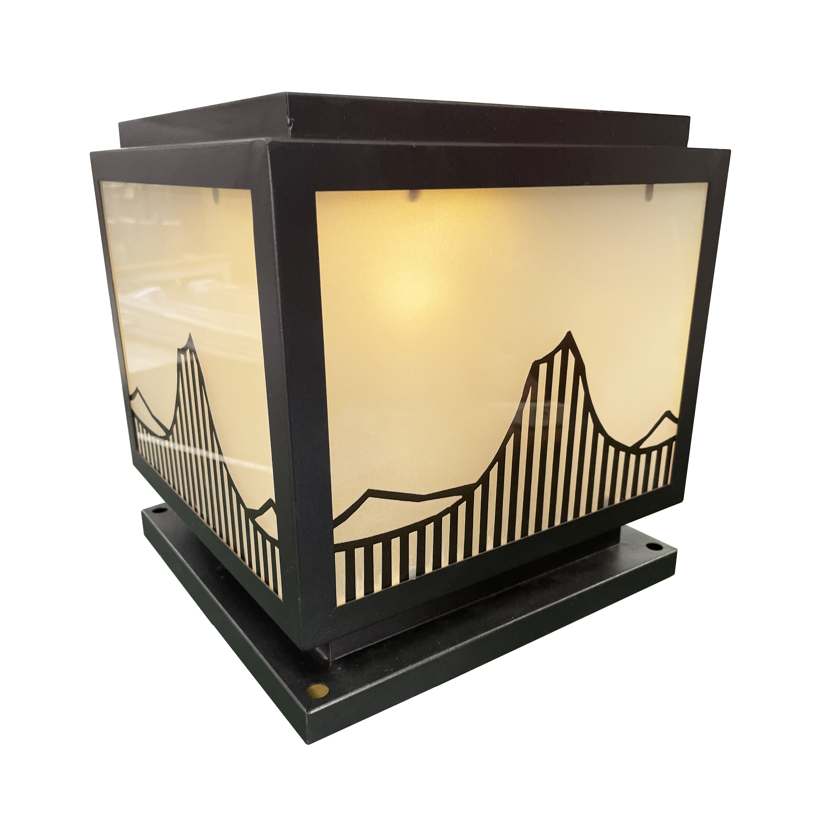 Wholesale Outdoor Solar Pillar Lights IP65 Waterproof LED Garden Fence Post landscape Lamp 3000K 6000K Color