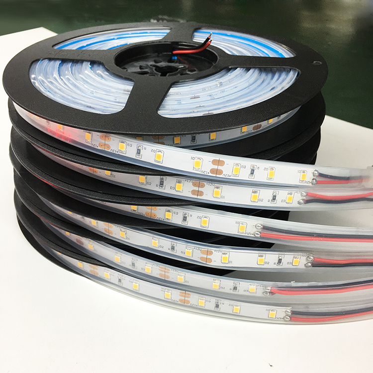 Solid Silicone ip68 waterproof 12V 24V 48V DC flexible led strip light for outdoors
