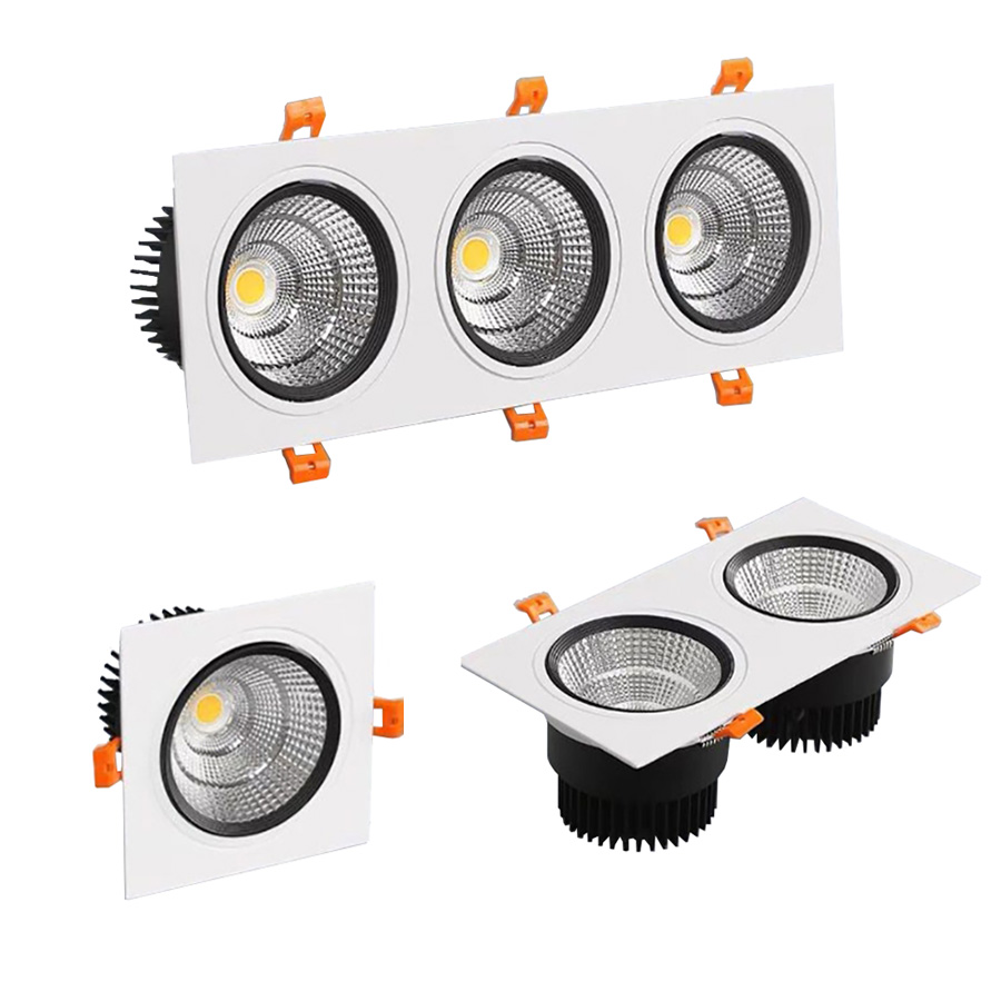 Die Cast Aluminium LED Anti-Glare Adjustable Recessed Lighting Dimmable Downlight spotlight for Living Room