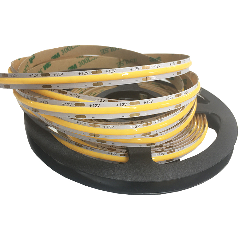 12V 24V Free-Cut Dimmable Cri 90 95 8mm Self-adhesive Flexible Cob Led Strip Light
